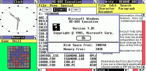 Windows 2-1987: SO dezvoltat de Microsoft pe baza