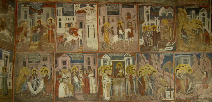 Сл.11. Полошки манастир, нартекс, северен ѕид Fig.11. Pološko monastry, narthex, north wall 49 Сп. Spatarakis, n. d., sl. 554. За манастирот Дионисиј сп. Βοκοτόπουλος Λ. Π.