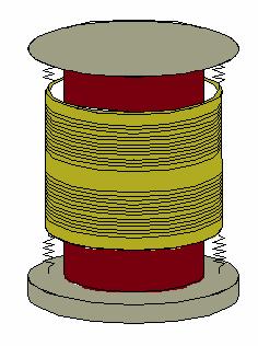 Geophone Fjøður Geofon húsi Spoli av kopartráði Permanent Magnet A.