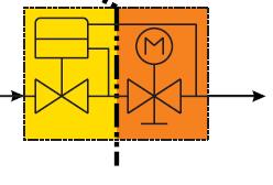 Vooluhulk : Q = 215 l/h (1,5 kw) Torustiku pikkus : L = 136 m (s =125 Pa/m) Δp AB-QM_valve