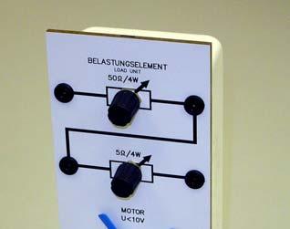 Porabniki električne energije Kot električno obremenitev gorivne celice se uporablja enota, na kateri so motor s propelerjem, žarnica in dva