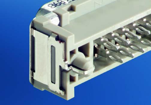 on before soldering Retention and ground clip for fixation on PCB Available for pressfit and THR versions Handling forces will be absorbed THR versions