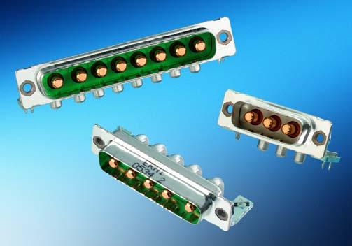 Right Angle Male High Current 3W3, 3WK3, 5W5, 8W8 Versions with machined high current contacts Dimensional Drawing