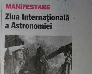 campaniile observationale pe care acestia le organizeaza. Pentru mai multe detalii vizitati si: http://www.astroclubul.org/mures/galeria/astroday/astroday.