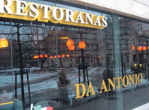 Pasivadinome paprastai, bet prasmingai, nes Da Antonio per dvylika met ne tik išlaik vard, išaugo iki restoran tinklo, bet ir tapo savotišku tikrojo itališko maisto sinonimu, - sak Da Antonio tinklo