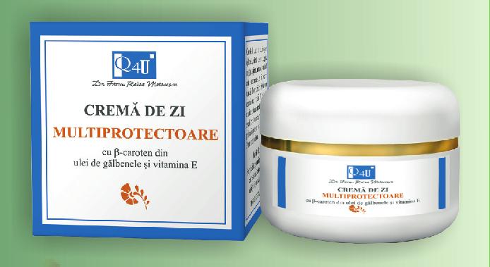 frig, umiditate, poluare atmosferică). Are o textură lejeră și poate ﬁ folosită ca bază de machiaj.