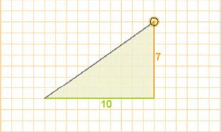 hipotenusa = 7 10 19 Coa calculadora: atan(0,7)=5º E o outro ángulo: 90º-5º=55º b) Coñecidos un ángulo e un cateto Para achar os lados dun triángulo rectángulo do que se coñecen as medidas dun cateto