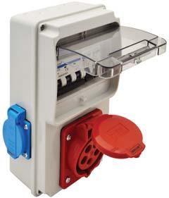 .+55 C 44 MCB 3P + N + SCHUKO TDB01-6M 16 A 400 V - - 1