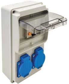 2 (16A,1P, C,230V~) - 1 (16A/400V) 2 (16/230V) TDB02-6M 16 A V