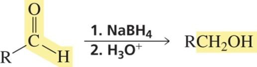 2. Карбонилді қосылыстардың гидрид-иондардың донорымен реакциялары (12.6-бөлім.) а.