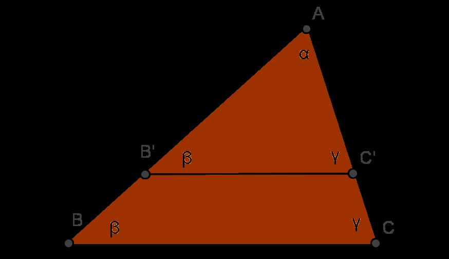 Zadaci 1. U trouglu ABC date su ta cke B AB i C AC takve da je B C AB. Dokazati da su stranice AB i AC proporcionalne sa AB i AC redom.