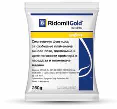 RIDOMIL GOLD MZ 68 WG FUNGICIDI AKTIVNA MATERIJA: Metalaksil - M 40 g/kg + Mankozeb 640 g/kg FORMULACIJA: WG - vododisperzibilne granule DELOVANJE: kombinacija dve aktivne materije: Metalaksila i