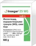 INSEGAR 25 WG AKTIVNA MATERIJA: Fenoksikarb 250 g/kg FORMULACIJA: WG - vodorastvorljive granule DELOVANJE: aktivna materija pripada grupi Karbamata.