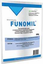 FUNOMIL AKTIVNA MATERIJA: Tiofanat-metil 700 g/kg FORMULACIJA: WP - kvašljivi prašak FUNGICIDI DELOVANJE: ima delovanje karakteristično za grupu Benzimidazola.