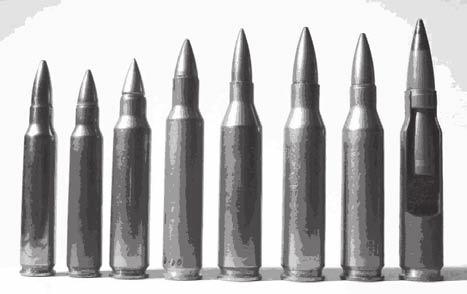 Bezčaulas patronas ļauj samazināt to masu un izmaksas. Firmas Dynamite Nobel un Heckler&Koch izstrādājušas 4,7 mm bezčaulas patronu 4,7x33 DELL tieši šautenei G11 ar revolvera tipa magazīnu.