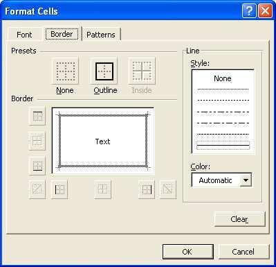 Klikom na dugme Format (Oblikovanje) pokreće se dijaloški okvir Format Cells (Oblikovanje ćelija) s tri kartice u kojem se odabiru željene karakteristike