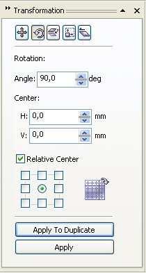CorelDRAW 12 PRIMJER: Aktivirati dijaloško okvir Insert Character, pa iz grupe simbola Wingdings unijeti sliku zvona. Korištenjem osnovnih transformacija kreirati sljedeću sliku: Rješenje: 1.