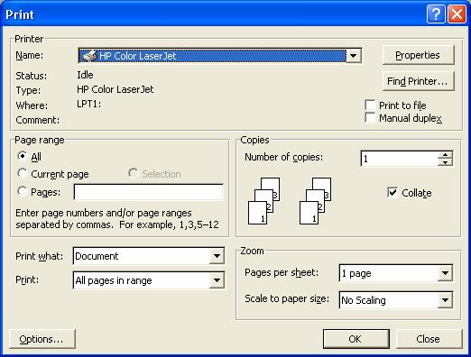 Microsoft Word XP Pregled dokumenta prije ispisa (Print Preview) Prije ispisa na pisaču (printeru) dokument se može vidjeti onakav kakav će se ispisivati, s vidljivim zaglavljem i podnožjem i