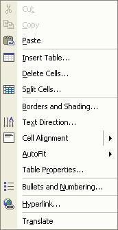 Microsoft Word XP Tip sortnog pojma: Sortiranje po: 1. stupcu Rastući niz Padajući niz 2. stupcu 3.