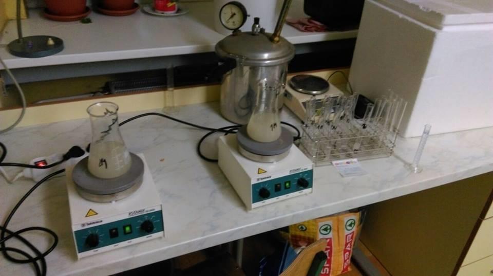 smo mu dodali 0,2 ml formalina, ki je konzerviral kvasovke in preprečil nadaljnjo rast in delitev celic.