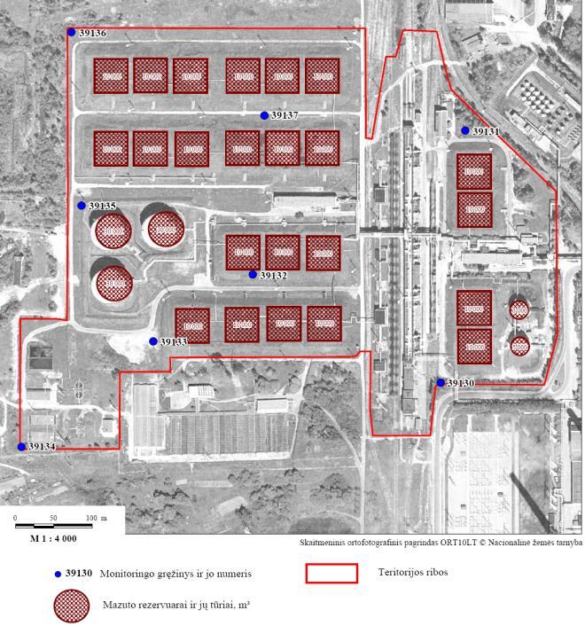 naudojimui veikla. Veiklai naudojami 23 gelžbetoniniai požeminiai ir 5 metaliniai antžeminiai rezervuarai. 2006 m. M.