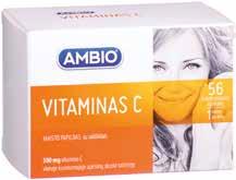 kaulų būklę ir normalų jungiamojo audinio formavimąsi; varis padeda palaikyti normalią jungiamojo audinio būklę; vitaminas C padeda palaikyti normalią imuninės sistemos veiklą intensyvaus fizinio