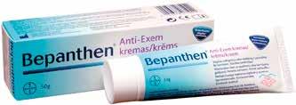 GERAI SVEIKATAI BEPANTHEN Bepanthen 50 mg/g kremas, 30 g Bepanthen 50 mg/g tepalas, 30 g Nereceptiniai vaistiniai preparatai Veikliosios medžiagos, stiprumas: 1 g kremo arba tepalo yra 50 mg