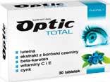 OPTIC BIOLUTEINA 25 sudėtyje yra mėlynių uogų, vynuogių sėklų ekstrakto, liuteino, zeaksantino, cinko, seleno ir vitaminų: C, E, A, B 6, B 2, B 1, B 12. VARTOJIMAS: po 1 tabletę per dieną.