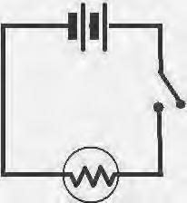 Hoofstuk 13 Kringe en potensiaalverskil 3 Die diagram toon twee selle in serie met n skakelaar, twee gloeilampe en n ammeter. Die komponente word almal met geleidraad verbind. (Let op dat Figuur 13.