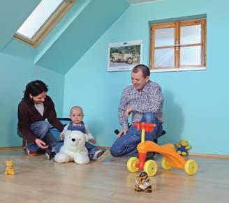okna Suché podlahy Rigidur Postup pokládky suchých podláh Rigidur Podlahové krytiny INZERCIA: Sadrovláknité dosky Rigidur str.