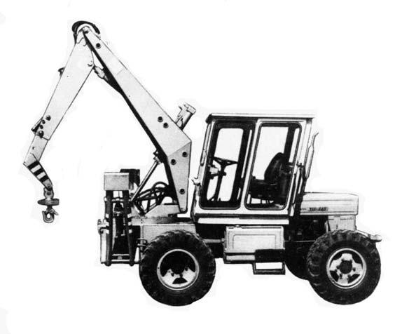 (7). Fig. 3.44 Tractorul `nc\rc\tor hidraulic. Fig. 3.45 Mecanismul de ridicare al tractorului `nc\rc\tor.