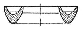 presiunea de lucru. a) b) c) Fig. 1.56 Elemente de etan[are. a-inel 0; b-man[et\ tip L; c, d, e-ma[ete tip U.