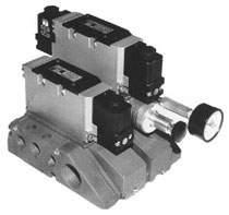 .17 Comanda pneumatic\ a distribuitorului. 1-sertar; -corp; Z-racord pentru presiunea de comand\. Fig.