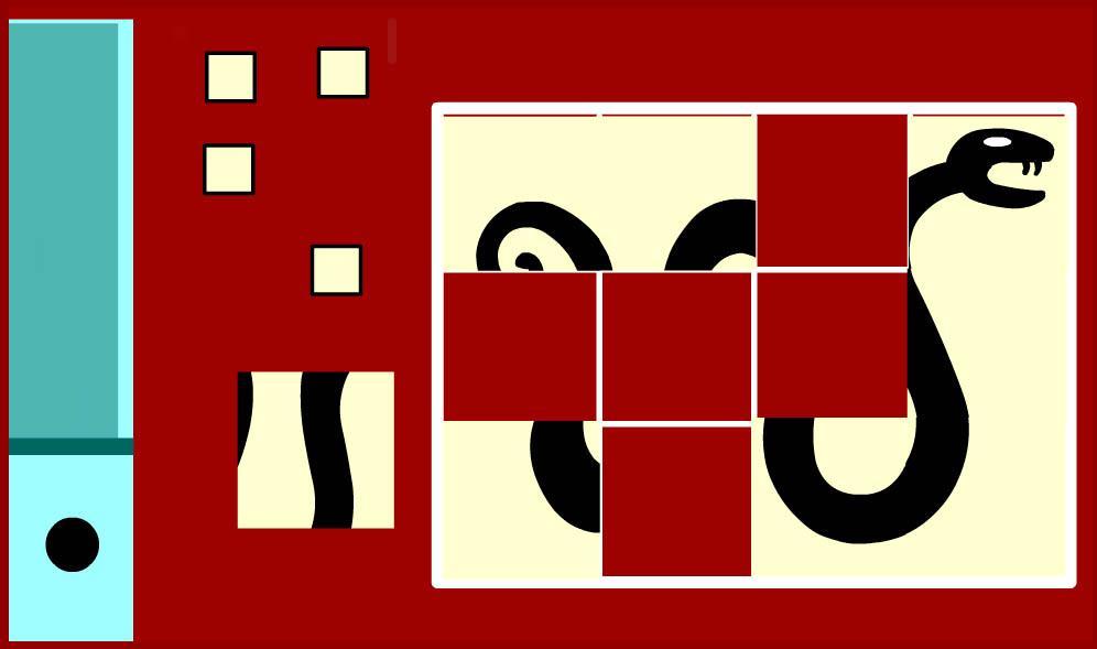 2 Интерфејс The Snake jigsaw puzzle Формирани лик на крају може да буде и једноставно анимиран (Snake) тако да дочара начин свог кретања у природи.