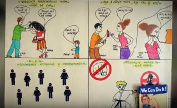 Centrul de Plasament Gulliver Sibiu Doisprezece tineri au desenat o inimă jumătate roz, jumătate albastră pe un tricou, s-au pozat cu mesajele