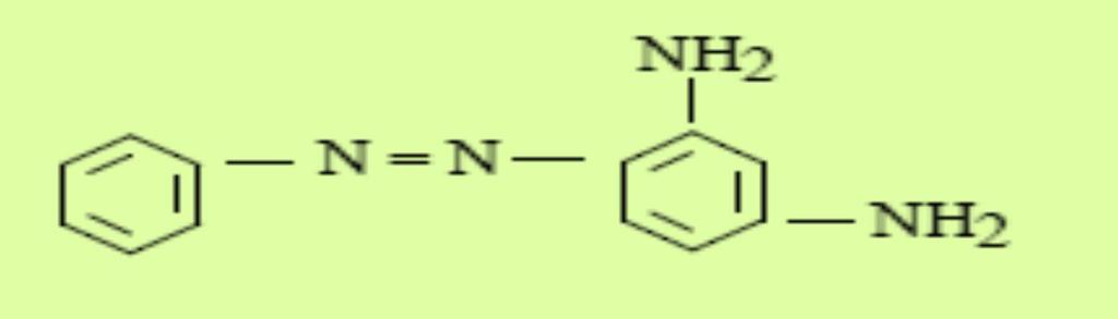 6.2.3. КРИСОИДИН Y (БАЗНА БОЈА) Слика 9. Крисоидин Y Реактанти: - Анилин - Конц. HCl - HCl 2 M - NaNO2 - m-фенилен-диамин - 40% CH3COONa - NaCl - Мраз - Конго црвена индик.