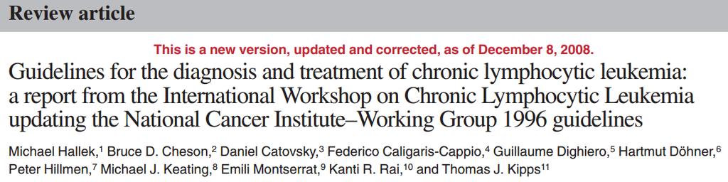 Chronická lymfocytová leukémia (CLL)