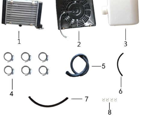 F-30 1 AFW-S13320000A 19400-H1S5-0300 Radiator 1 625,000 2 AFW-S13340100A 19100-H1S5-0300 Radiator fan 1 350,000 3 AFW-S12310000A 19440-H1S5-0300 Reserve water tans 1 80,000 4 AFW-S12300800A