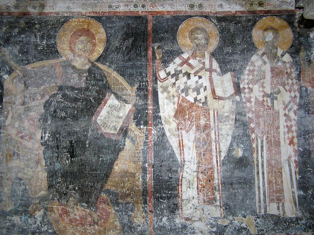 306 Кристина Милорадовић Сл. 1. Христос Φοβερός, Црква Богородице Захумске у Зауму, Јужни зид наоса (1361) Fig.