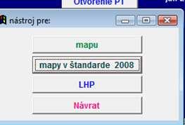 Funkcie pre kolorovanie mapy sa nachádzajú v menu rôzne. Obr. 17 hlavné menu PT2005 Obr.
