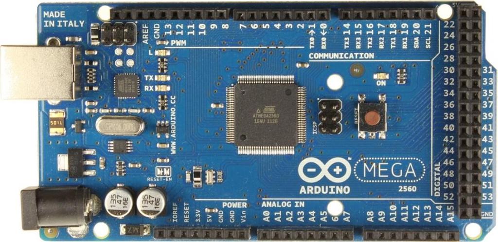 Stran 16 Krmiljenje mikrokrmilniškega modula Arduino in njegova uporaba pri komunikaciji z ostalimi napravami Asynchronous Receiver/Transmitter ali UART), kar omogoča serijsko komunikacijo (na primer