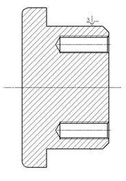 3.1.3.1 pav. Ruošinio bazavimo trijų kumštelių griebtuve schema 3.1.3.2 pav.
