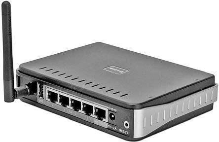 5.6 сурет. Wi-Fi-роутер Wi-Fi-роутері (сымсыз бағыттаушы), сондай-ақ сымды бағыттаушылар компьютер желісінде трафикті бағыттау үшін арналған.