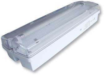 RAZSVETJAVA - SVETOBNA TEESA IN SVETIA-UČI Zasilne svetilke Zasilne svetilke zlaga piktogramov E1/0 TBV-18A 8 G5 (T5) 1 h 2.4 V 1.
