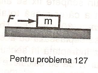 Tipuri de forţe 127. Un corp cu masa m = 5 kg se află pe o suprafaţã orizontalã pe care se poate deplasa cu frecare (μ= 0,02).