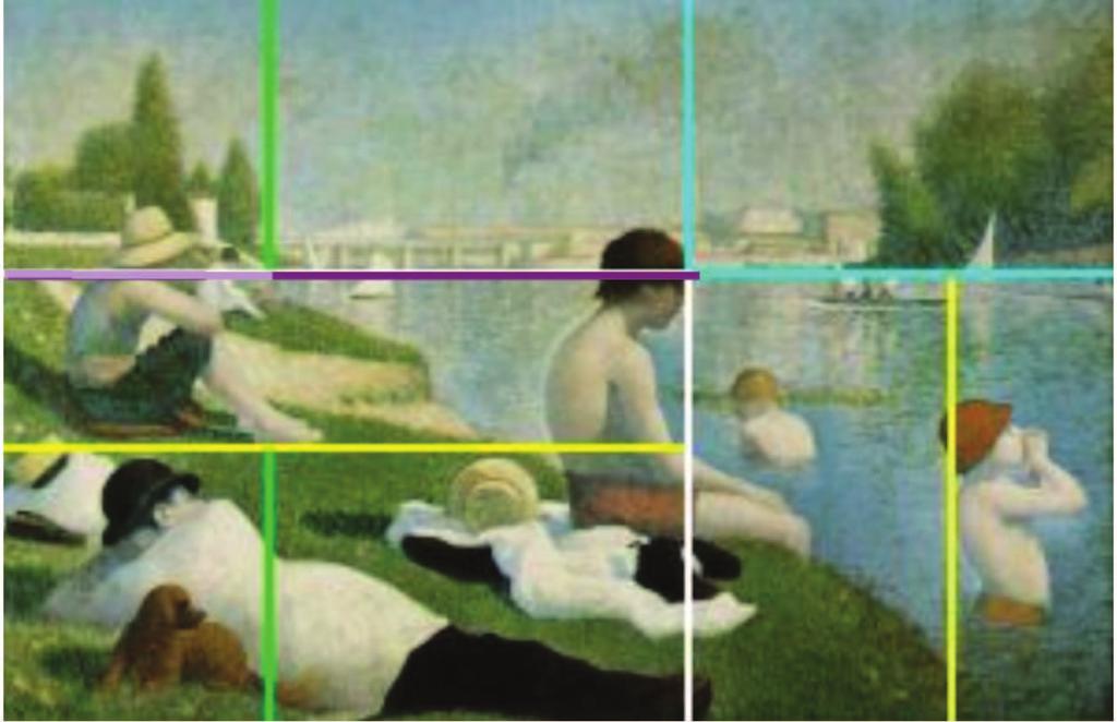 diagonale in stranice φ:1) Umetniška