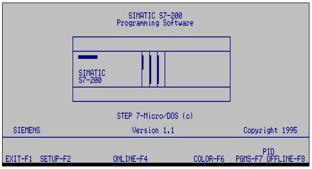 19: Màn hình soạn thảo 8.3.2. Sử dụng phần mềm Step7-200 for Dos. Thao tác chuẩn bị: 1. Khởi động máy tính ở chế độ Windows. 2.