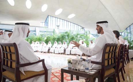 الûشيخ خليفة ب`ن زاي``د Gآل نهيان رئيùس الدولة حفظه اهلل وUصاحب الùسمو الûشيخ حممد بن زاي`د Gآل ن`ه`ي`ان ويل ع`ه`د Gأب``وظ``ب``ي نائب ال`ق`ائ`د الأع``ل``ى ل`ل`ق`وات املùسلحة ومبتابعة Sسمو الûشيخ