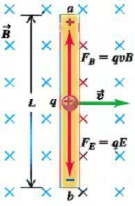 vodič koji se slobodno giba razdvajanje naboja "vodič na tračnicama" (pomični dio strujnog kruga) inducirani napon elektromagnetska