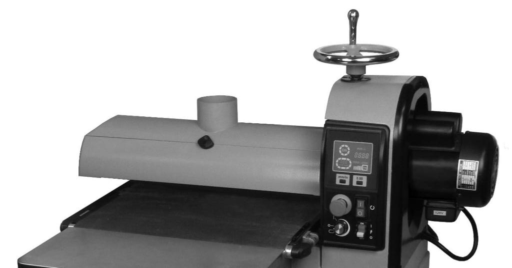Operating Instructions and Parts Manual Drum Sander